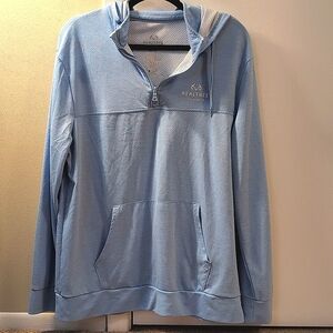 Realtree Fishing Lightweight Blue Pullover Hoodie in L (42-44) NWOT